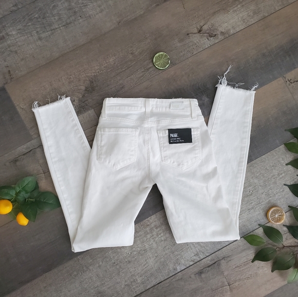 Paige Verdugo Ankle White Jeans - Picture 6 of 6